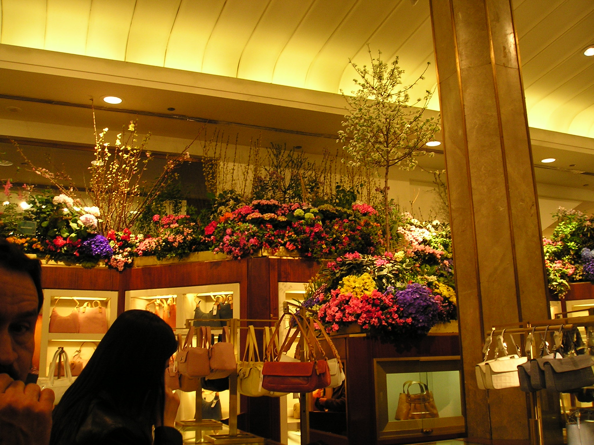 Macy's entire first floor was a virtual garden