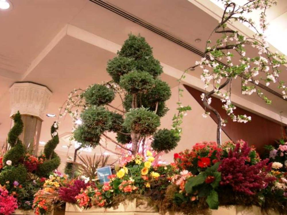 Macy's entire first floor was a virtual garden