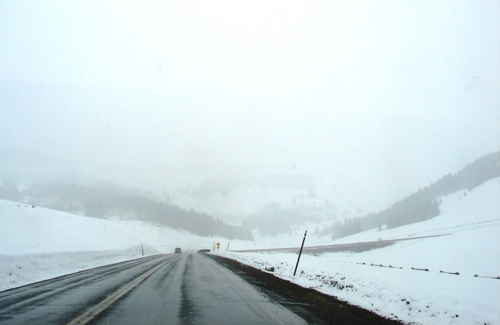 Snow in the Bighorns.