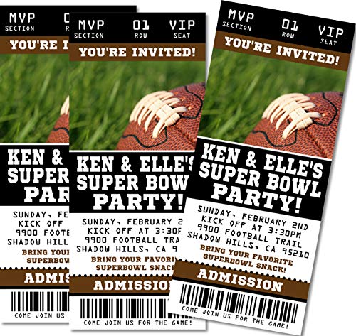 Super Bowl party invitation