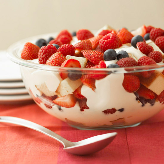 Patriotic Berry Trifle. (Photo: Better Homes and Gardens)