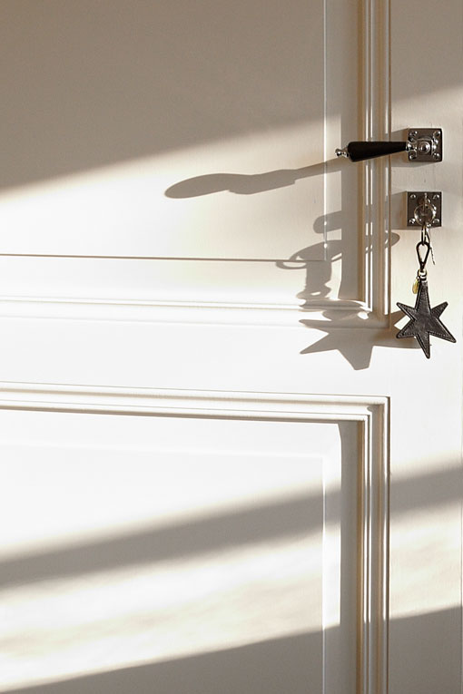 Rika's signature star hangs from a guestroom key.