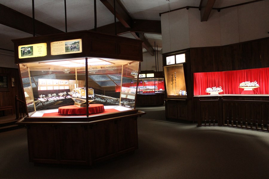 Exhibits at the Warther Museum.
