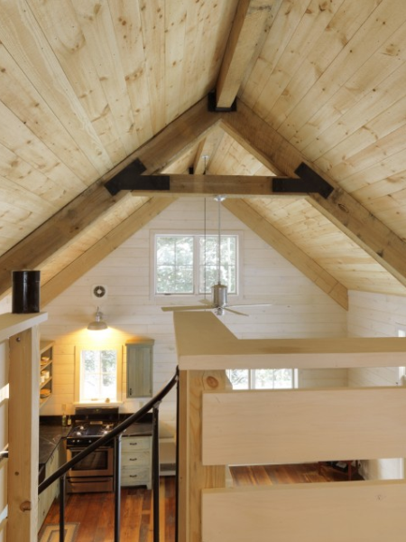 Natural pine ceiling