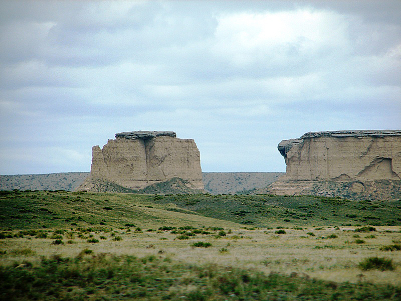 Bluffs, buttes, mesas, and a lot of sagebrush.