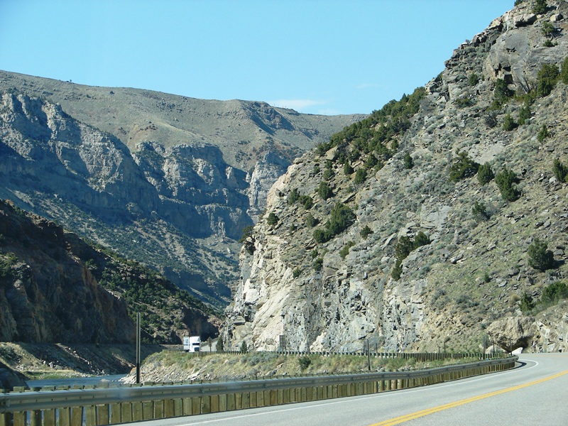 Wind River Canyon has a rugged beauty all its own.