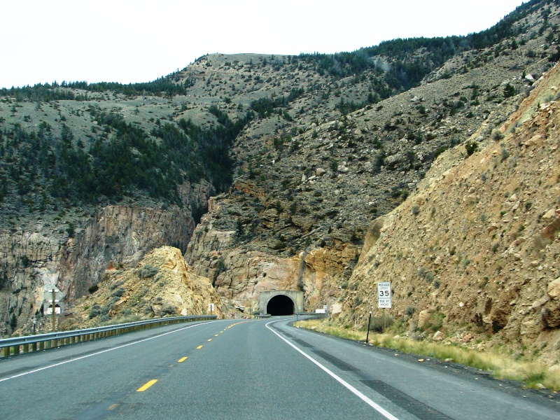 Tunnel through Rattlesnake Mountain.