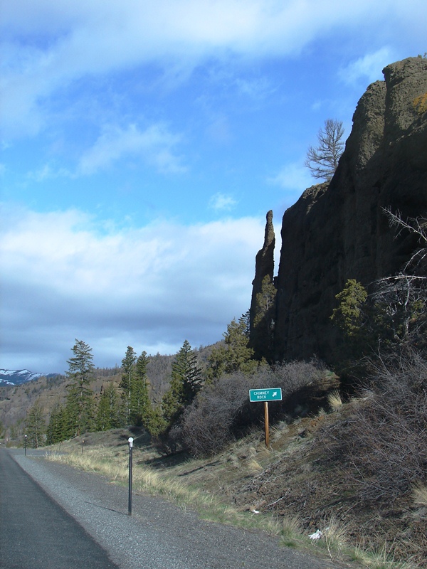 Chimney Rock, not far from Yellowstone.