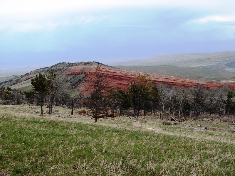 Around the turn, a ChugwaterThe Chugwater Formations are red because of oxidation of iron minerals within the rock.