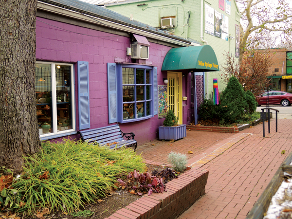 Yellow Springs Pottery in King's Yard in Yellow Springs, Ohio