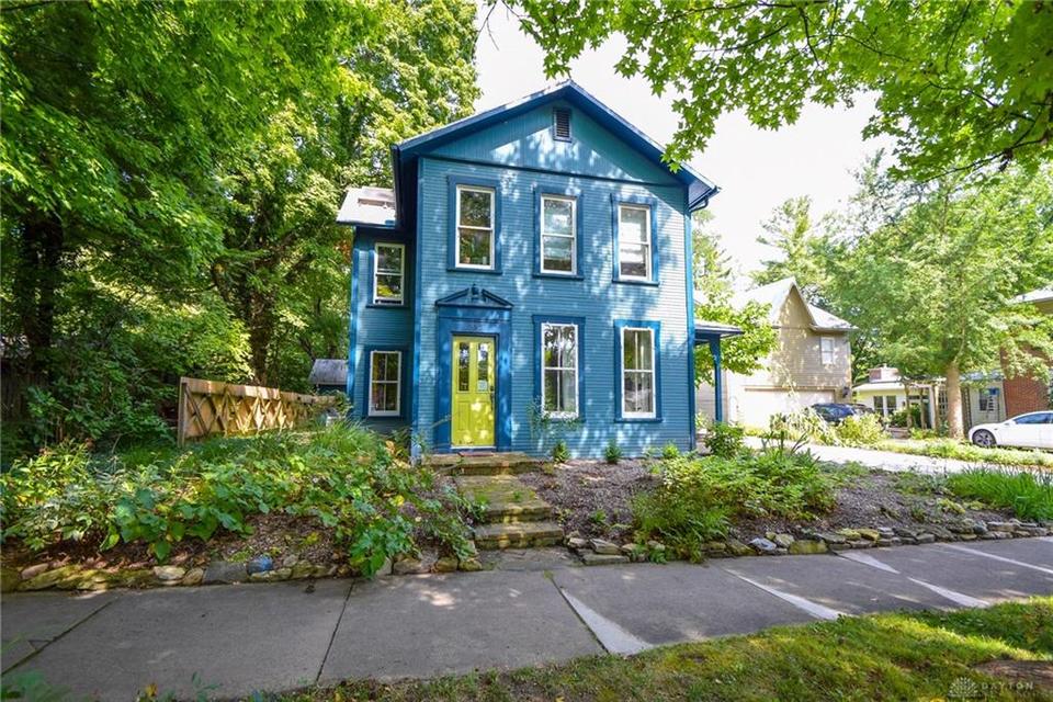 A colorful house on Dayton Street.